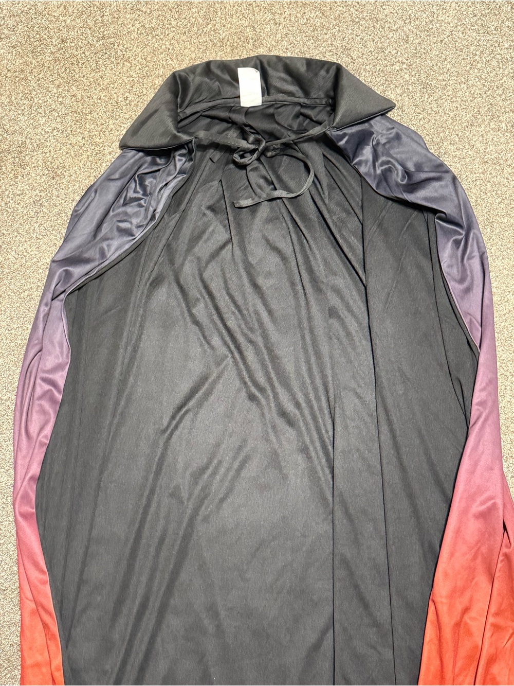 Ombre Black to Red Reversible Cloak Halloween Cape Vampire